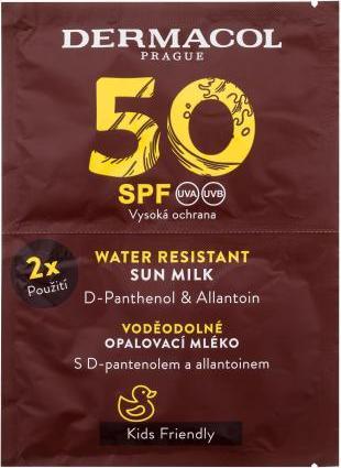 Immagine prodotto Dermacol Latte solare resistente all'acqua SPF 50 (Latte solare resistente all'acqua) 2 x 15 ml (Latte solare, SPF 50, 30 ml)