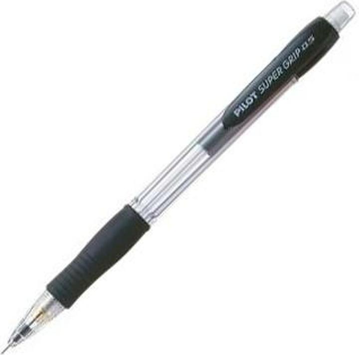 Produktbild Pilot Super Grip, Schwarz, Kunststoff, Gummi, Schwarz, Rund, Metall, Kunststoff (0.50 mm, 12 x)
