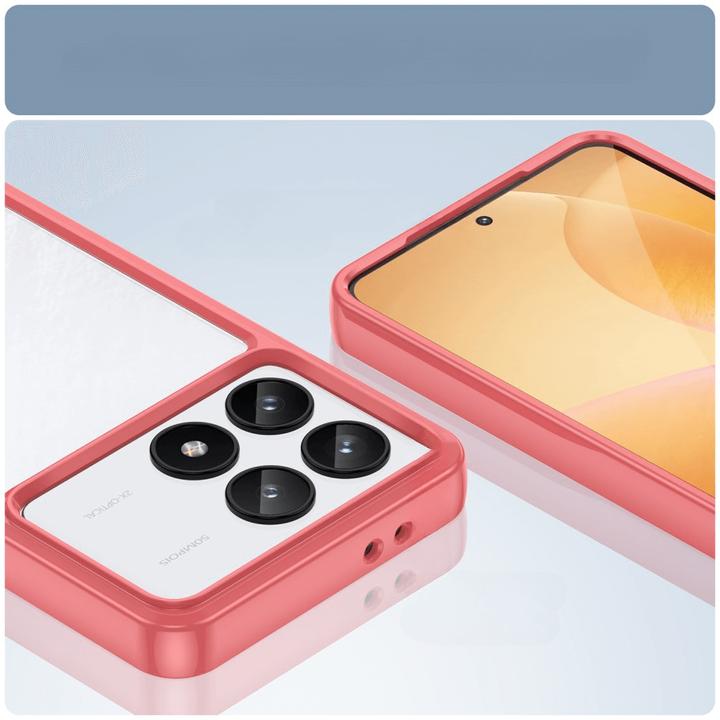 Actual product image Cover-Discount Xiaomi Poco F6 Pro - Protective acrylic mobile phone case with raised edge (Xiaomi Poco F6 Pro)