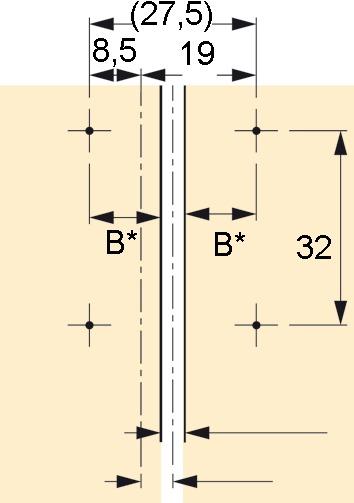 Actual product image Hettich Folding door hinges 625