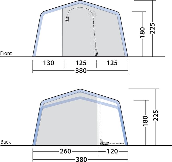 Produktbild Outwell Michigan 4 Air (Tunnelzelt, 28.80 kg, 4 Personen)
