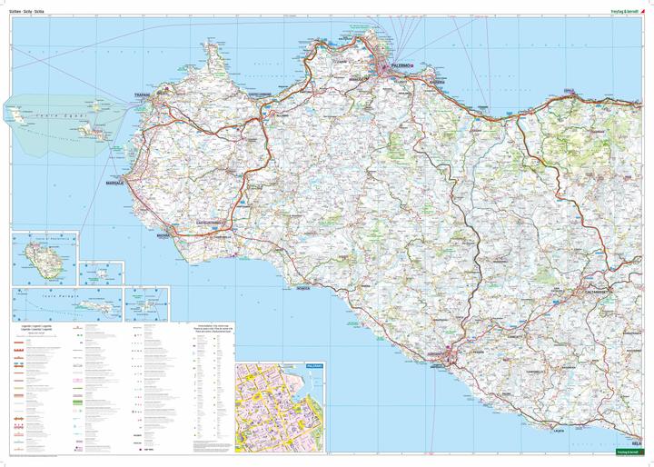 Actual product image Sicily, road and leisure map 1:150,000, freytag & berndt