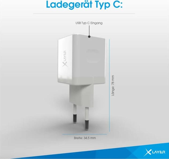 Produktbild Xlayer Typ-C (USB-C) Single Charger PD 20W White (20 W)