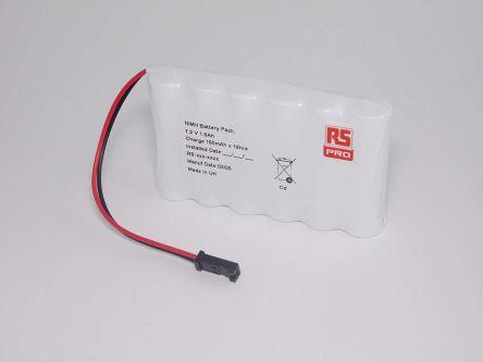Actual product image Rs Pro NiMH AA battery pack, 6 cells 7.2V / 940mAh, wire connection (1 pcs., AA, 940 mAh, Rechargeable battery)