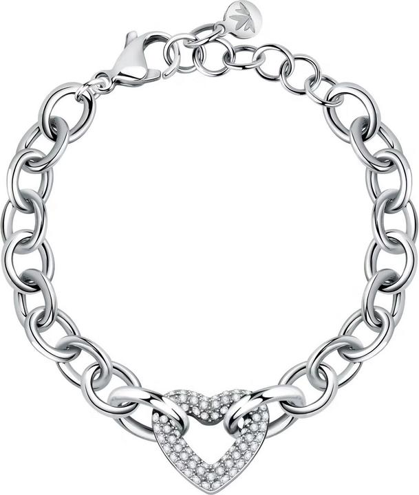 Image du produit Morellato Incontri Br. Rh Alloy+ Heart (20 cm, Acier inoxydable)