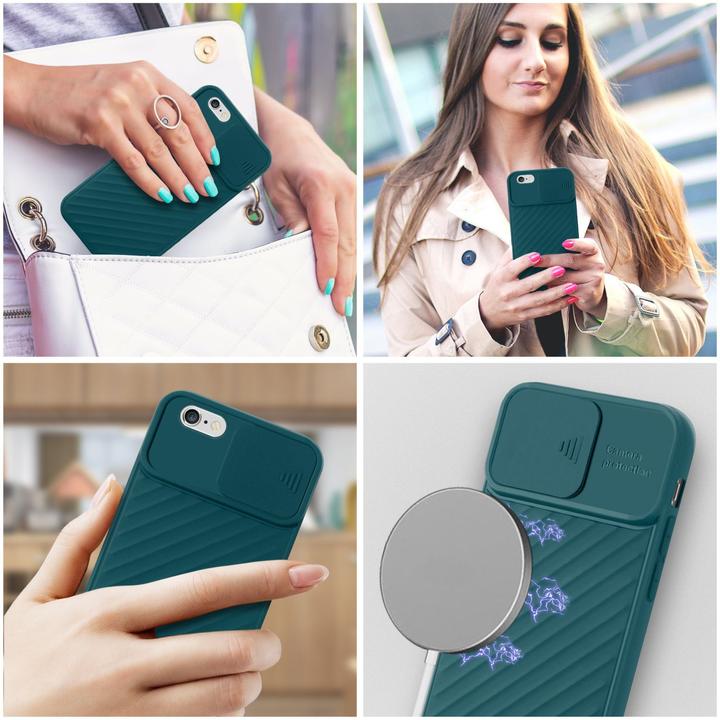 Immagine prodotto Cadorabo Cover in TPU con protezione della fotocamera (Apple iPhone 6 Plus)