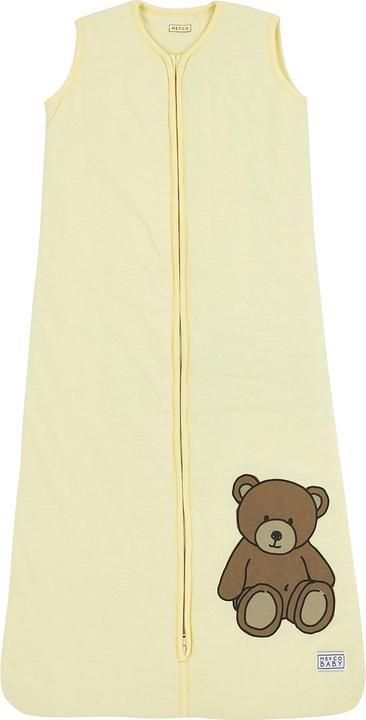 Produktbild Meyco 2-p slpzk gevoerd 110cm Teddy Bear allover/soft yellow (110 cm)