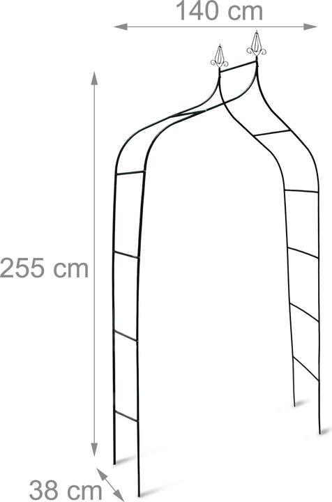 Image du produit Relaxdays Arche de rose (38 cm, 140 cm)
