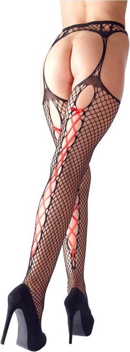 Actual product image Cottelli Collection Tights with satin lacing (L, XL)