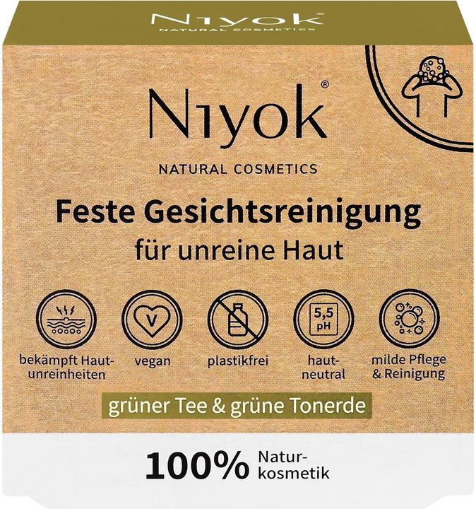 Actual product image Niyok Solid Facial Cleansing Green Tea (Soap)