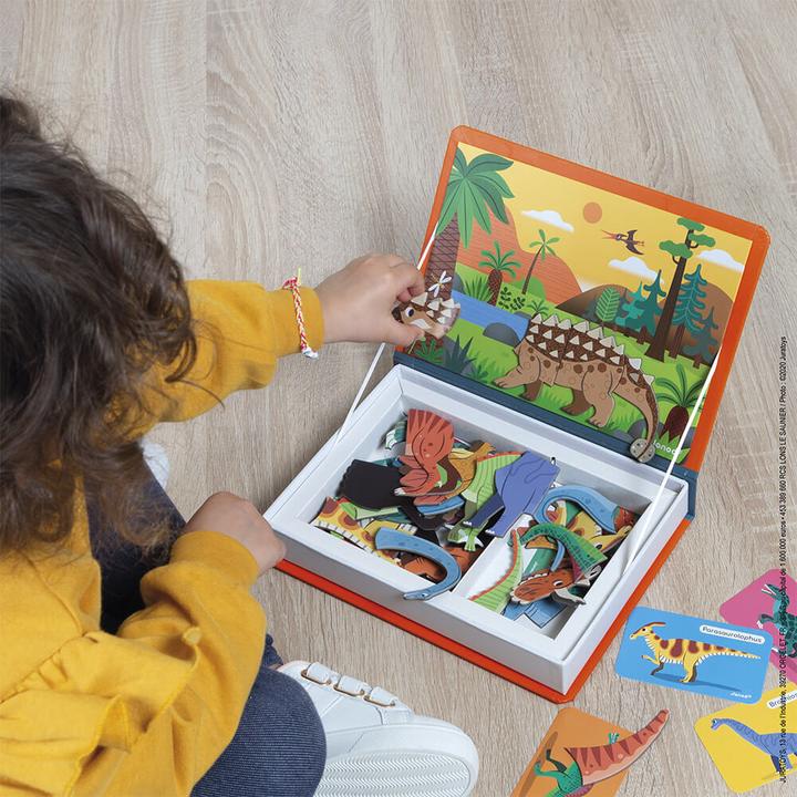 Immagine prodotto Janod Dinosauro del libro di Magneti (Inglese, Italiano, Francese, Tedesco)