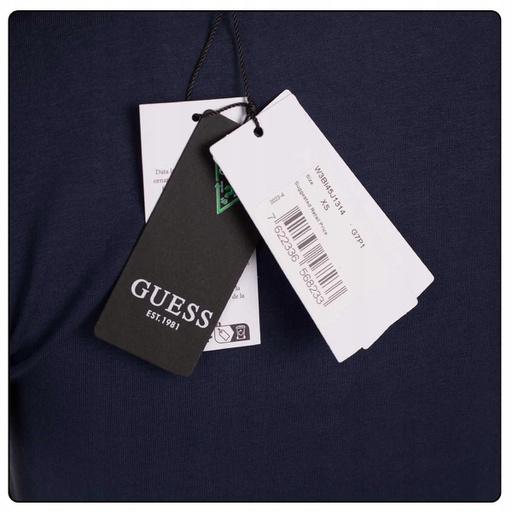 Produktbild Guess Damen T-Shirt Ss Cn 4G Logo Tee Marineblau S (S)