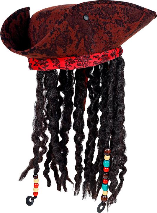 Image du produit Widmann Tricorne pirate avec bandana et dreadlocks
