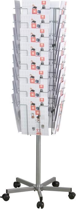 Actual product image Twinco Brochureholder Twin Agenda A4 32 fag t/gulv Ø510xH1475mm