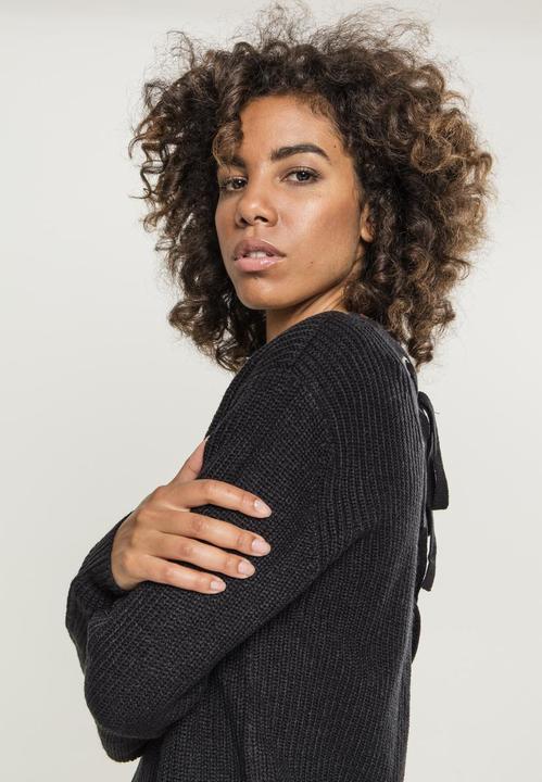 Actual product image Urban Classics Ladies Back Lace Up Sweater (XS)