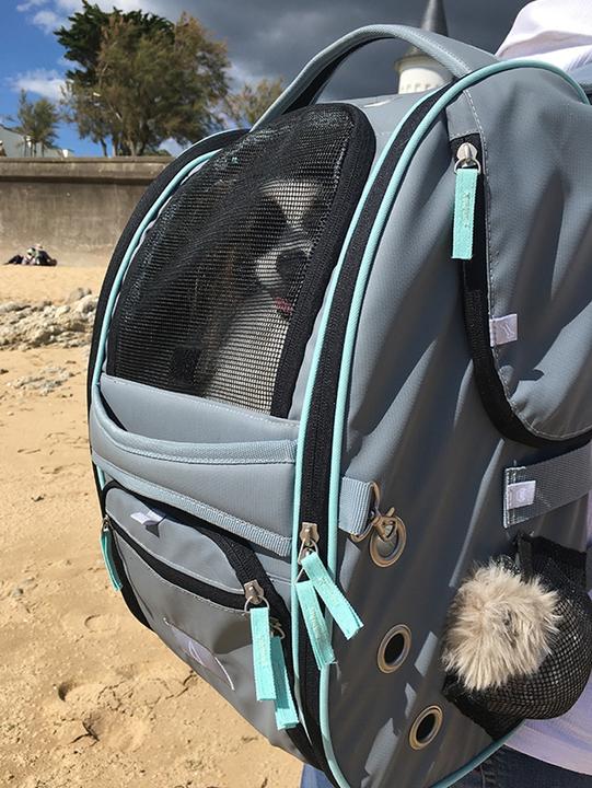 Immagine prodotto Nobby Zaino per il trasporto di animali Nomad, Grigio (Cane, Gatto, Traspirante)