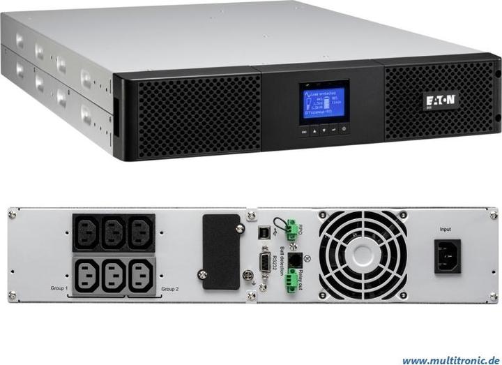 Actual product image Eaton 9SX 1000i Rack2U (1000 VA, 900 W, Online double converter UPS)
