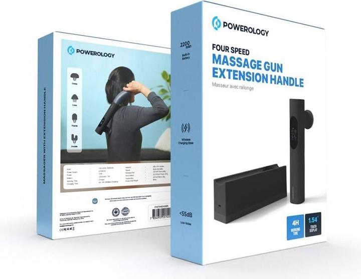 Produktbild Powerology Therapeutic Massager with Extension handle Accessory 10W 2200mAh
