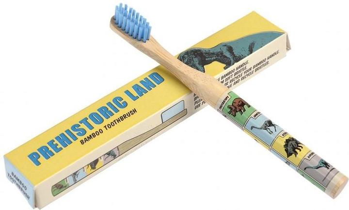 Produktbild Rex London Bambuszahnbürste für Kinder, Prehistoric Land (Mittel)