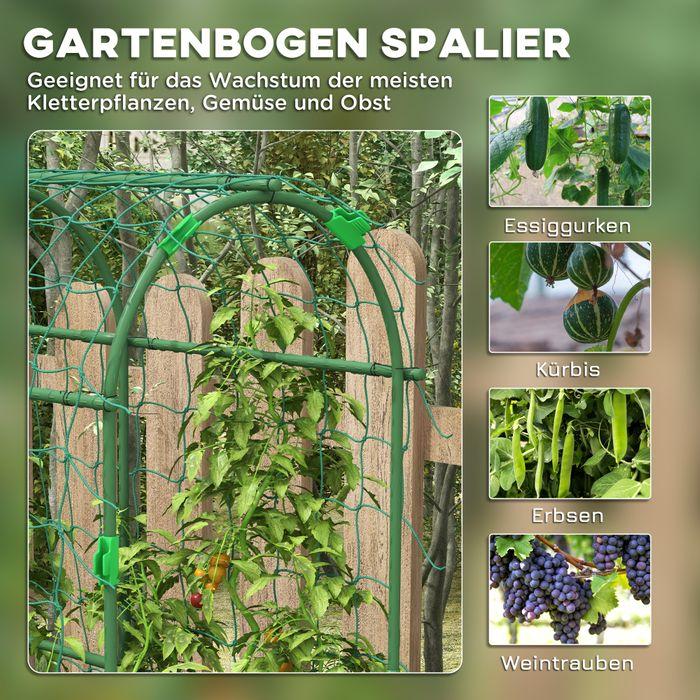 Image du produit Swisshandel24 Treillis, treillis ajustable, avec filet, pour jardin, balcon, acier, vert, 43 x 182 x 183 cm (182 cm, 43 cm)