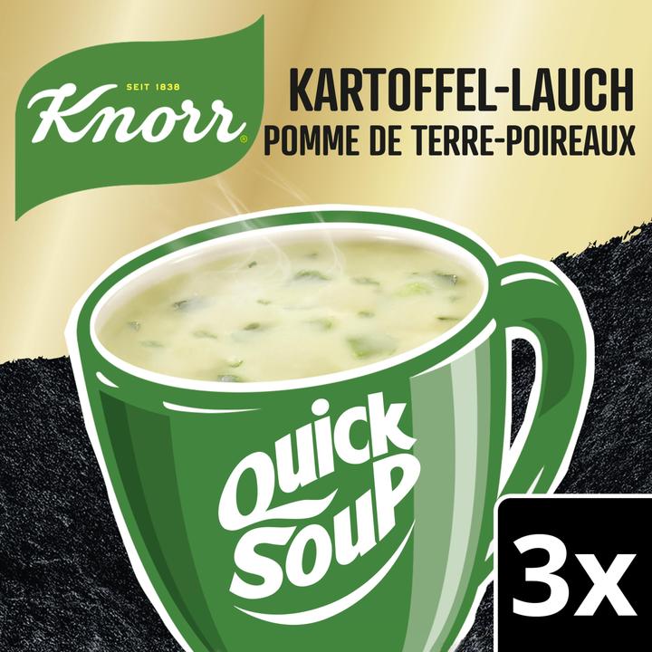 Image du produit Knorr Suprême Quick Soupe de pommes de terre aux poireaux, comme fraîche du jardin, vite préparée