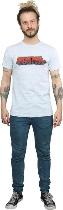 Actual product image Mens Deadpool Text Logo T-Shirt (L)
