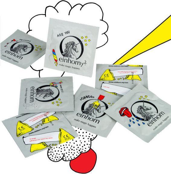 Actual product image Einhorn Condoms Condom Unicorn Foodporn (7 pcs.)