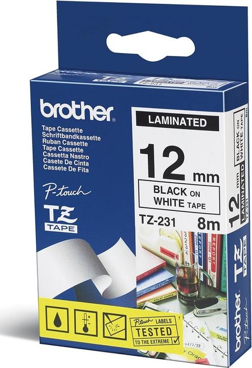 Produktbild Brother TZe-231 (1.20 cm, Weiss, Schwarz)