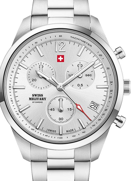 Produktbild Swiss Military SM34097.02 Chronograph Herrenuhr 42mm 5ATM (Chronograph, 42 mm)