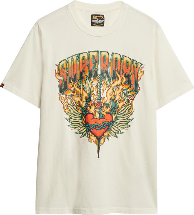 Immagine prodotto Superdry Lockeres T-Shirt mit Biker-Rock-Grafik (L)