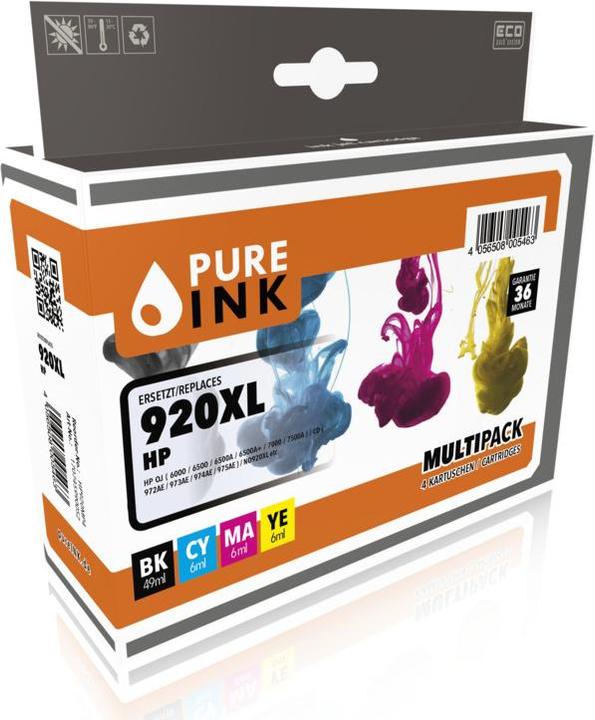 Productafbeelding Pure Ink HP920MP4 C/M/Y/K (M, B, C, Y)