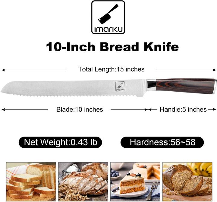 Immagine prodotto Imarku Coltello da pane da 10 (25 cm)