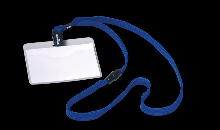 Actual product image Durable Name tag with textile strap