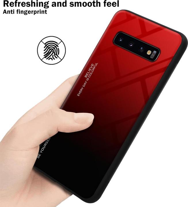 Productafbeelding Cadorabo TPU 2 kleuren glasdekking (Samsung Galaxy S10+)