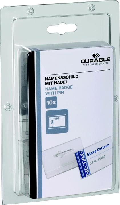 Produktbild Durable Namensschild mit Anstecknadel