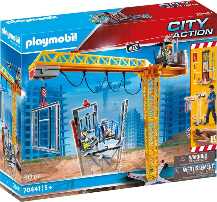 Produktbild Playmobil RC-Baukran mit Bauteil (70441, Playmobil City Action)