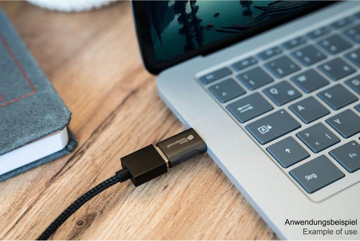 Immagine prodotto Good Connections Adattatore USB 3.2 Gen.1 3.0 da spina C a presa USB-A custodia in metallo galvanizzato (USB, USB 3.0)