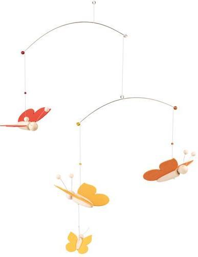 Image du produit Papillon mobile rouge/jaune/orange