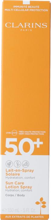 Produktbild Clarins Lait-en-Spray Solaire (Sonnenspray, SPF 50+, 150 ml, 202 g)