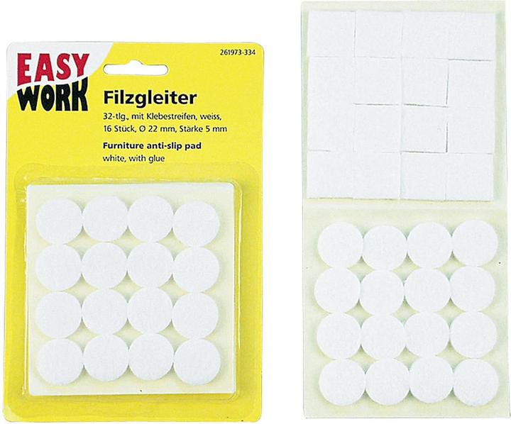 Easy Work Filzgleitersortiment (Filzgleiter, 12 Stück)