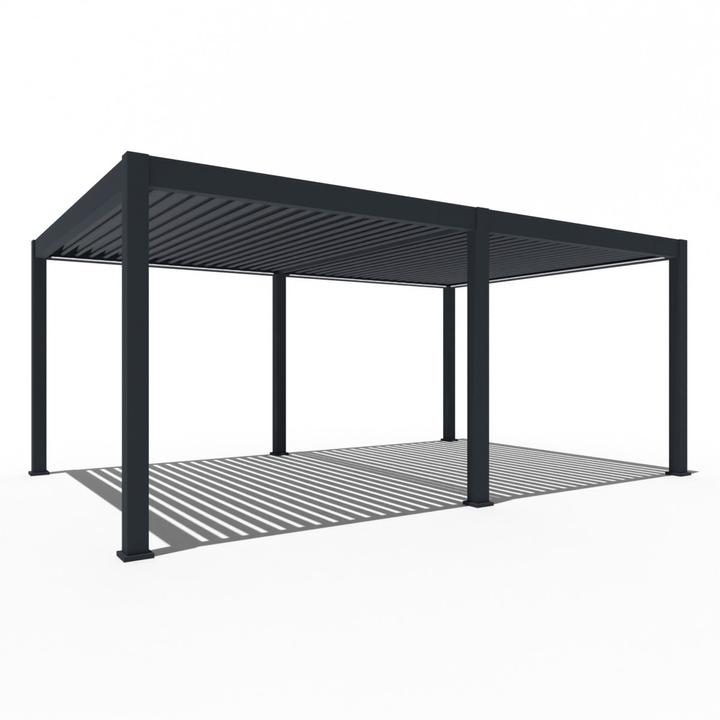 Immagine prodotto Weide Pergola elettrica 4x6m antracite con LED (600 cm, 400 cm)