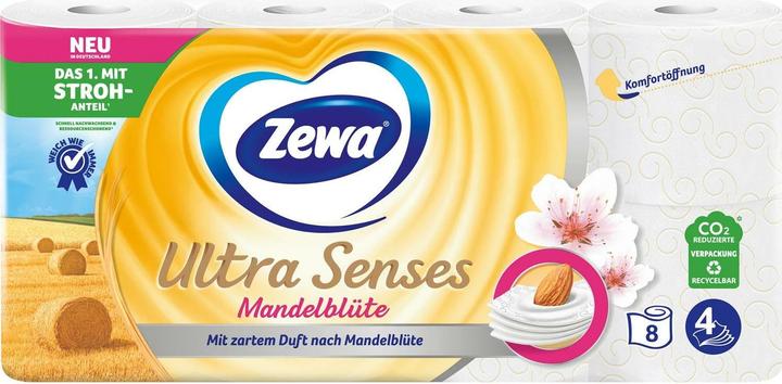 Zewa Toilettenpapier Ultra Senses Mandelmilch 8 Rollen (1 x)