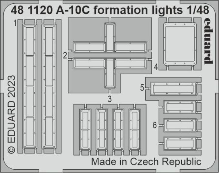 Actual product image Eduard A-10C formation lights 1/48 ACADEMY