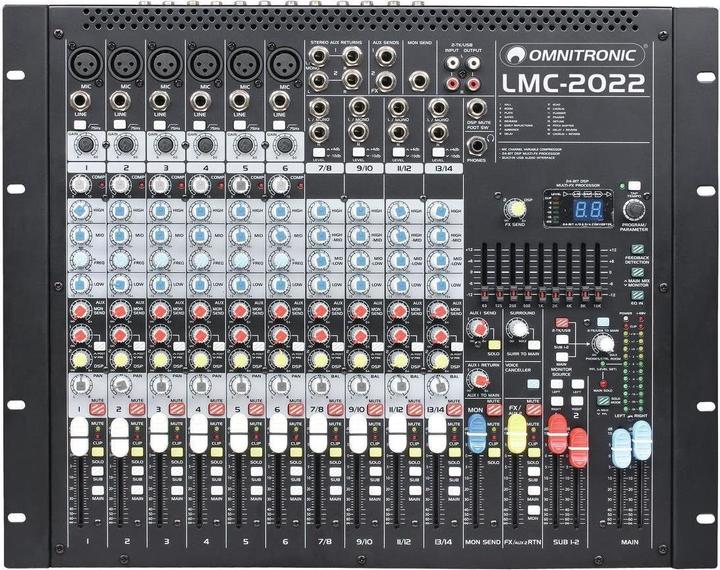 Omnitronic LMC2022FX USB MISCHPULT (Studio- und Livemixer)