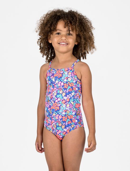 Produktbild Olaian Badeanzug Surfen Mädchen geblümt Hanalei blau/rosa (122)