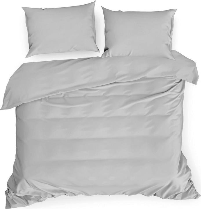 Actual product image Eurofirany DIVA LINE DINA High quality cotton satin single color bedding set, 160X200 cm, 2 pcs. 70 X 80 cm, co (Duvet cover, 160 x 200 cm)