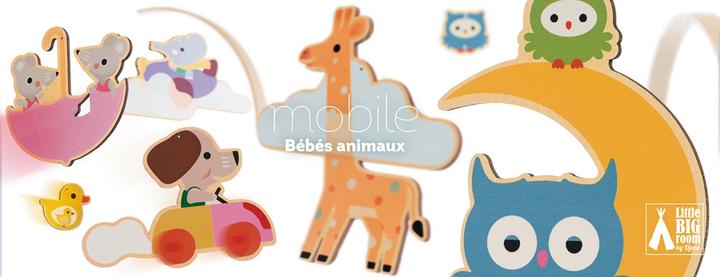 Produktbild Djeco Holzmobile Jungtiere