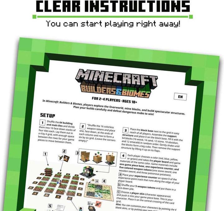 Produktbild Ravensburger Minecraft Builders & Biomes (Deutsch, Englisch, Italienisch, Französisch)