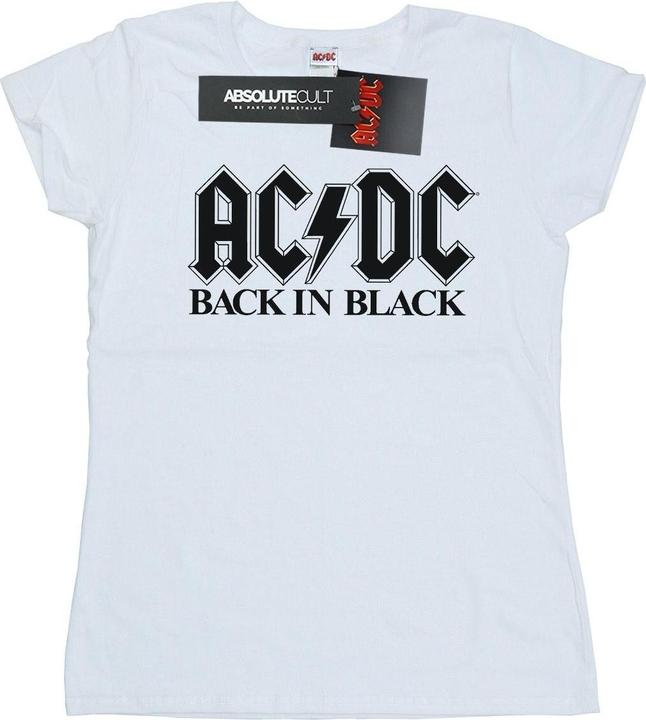 AC/DC Back in Black Logo TShirt aus Baumwolle