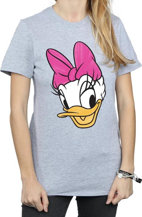 Actual product image Disney Womens/Ladies Daisy Duck Head Painted Cotton Boyfriend T-Shirt (M)